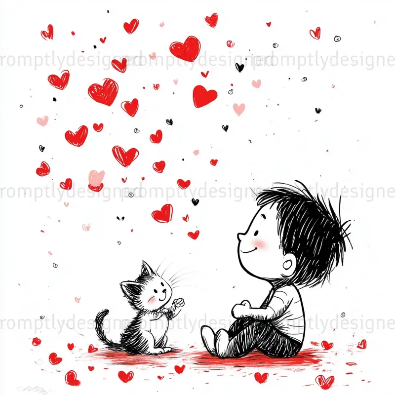 Valentines Day Line Art Designs