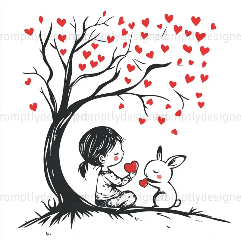Valentines Day Line Art Designs