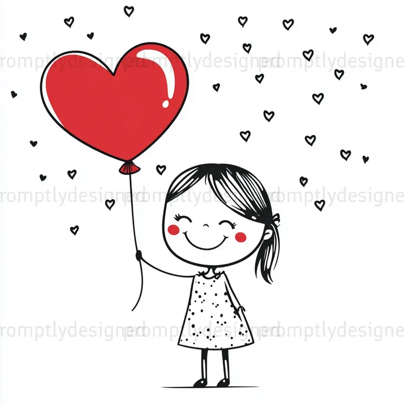 Valentines Day Line Art Designs
