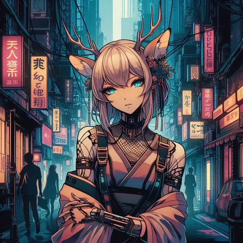 Japanese Futuristic Anime Illustrations