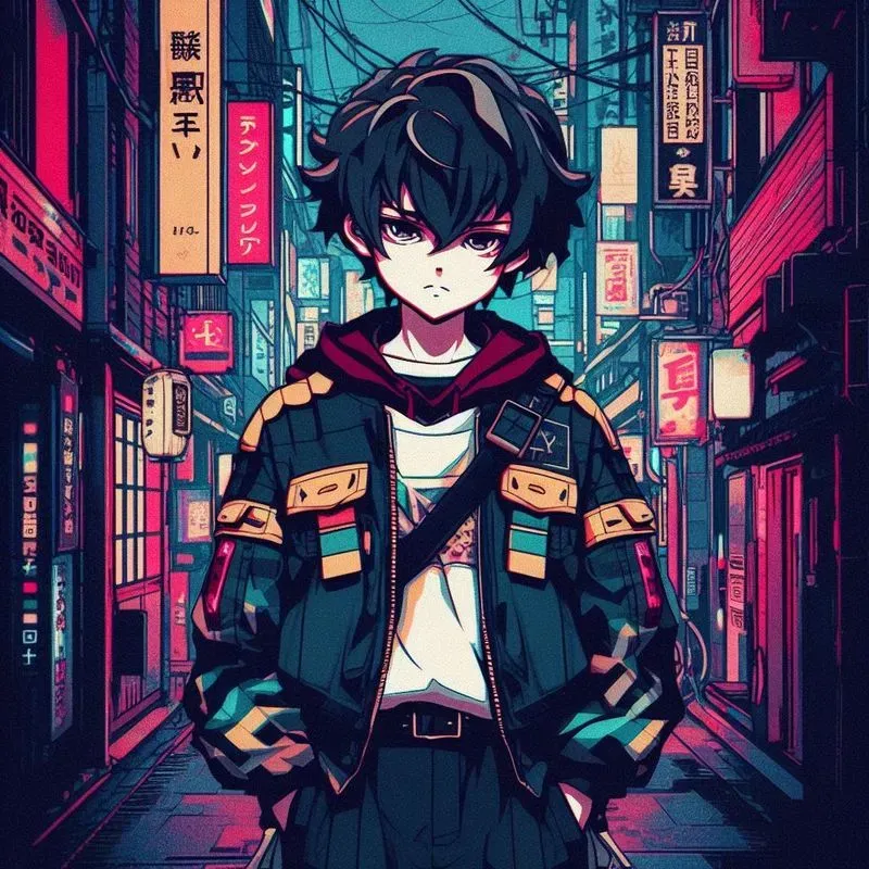 Japanese Futuristic Anime Illustrations