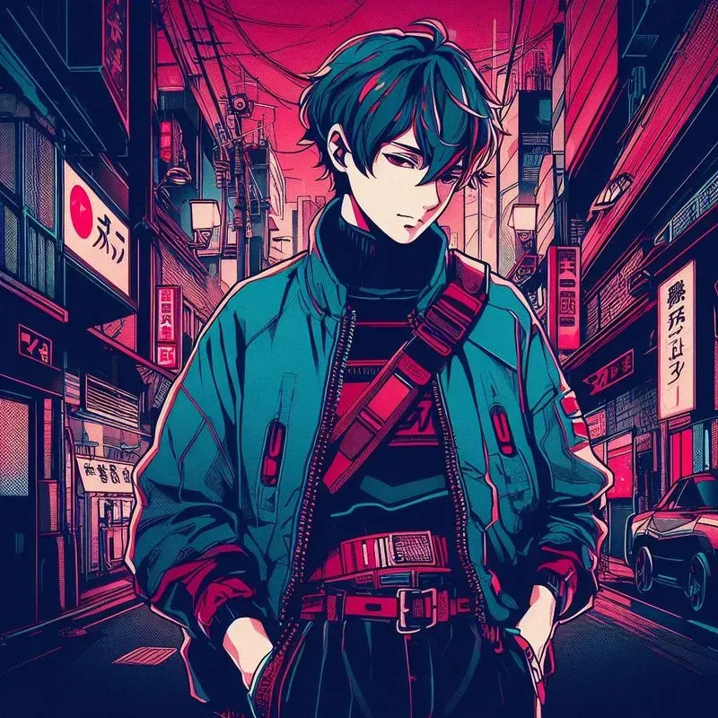 Japanese Futuristic Anime Illustrations