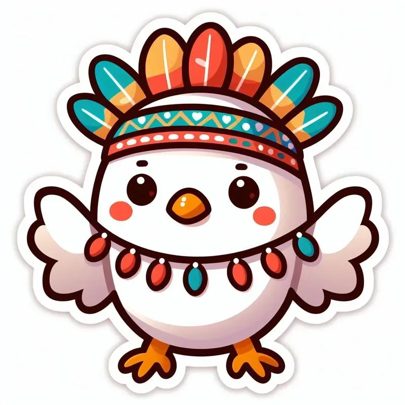 Adorable Tribal Animal Stickers