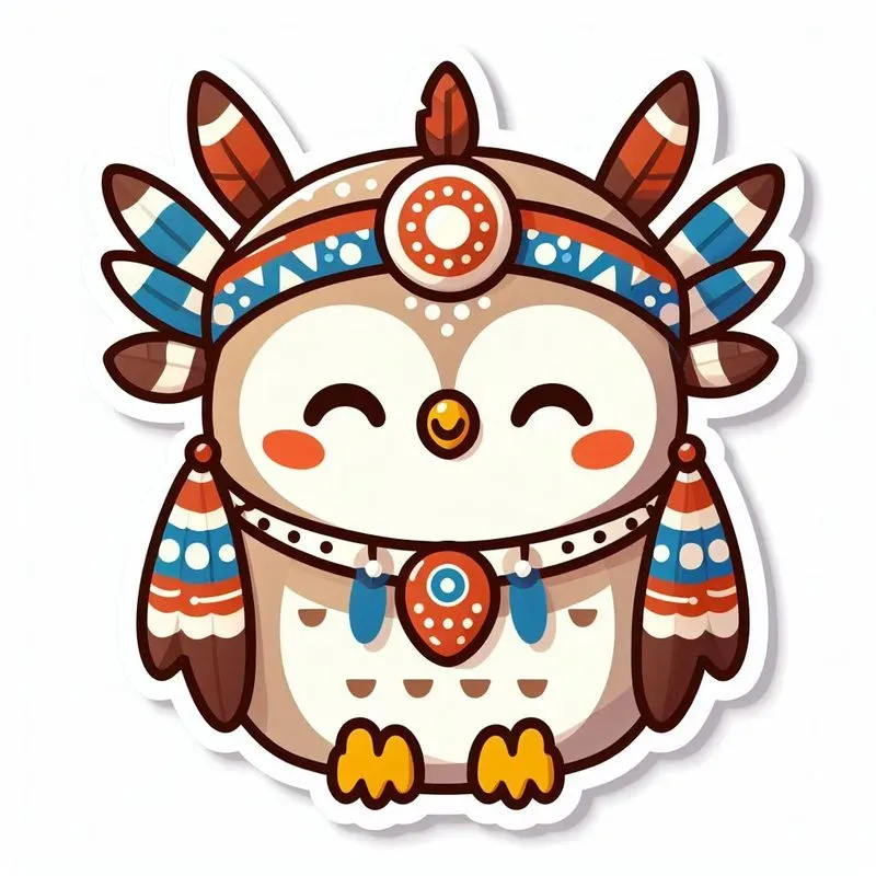 Adorable Tribal Animal Stickers