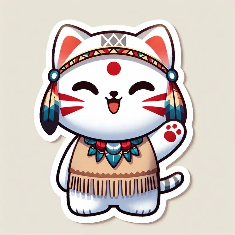 Adorable Tribal Animal Stickers