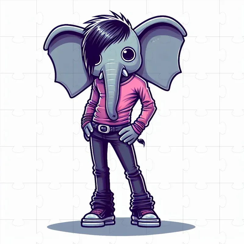 Emo Cartoon Illustrations