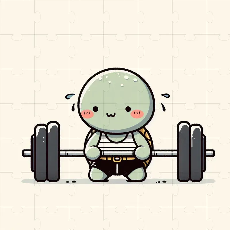 Animal Cartoons Lifting Weights