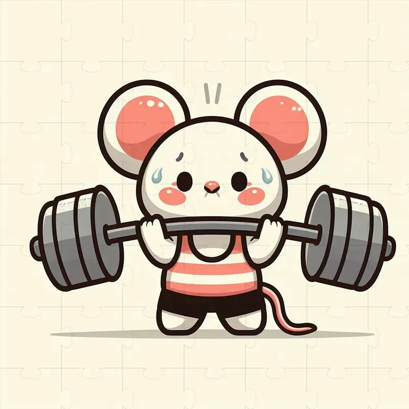 Animal Cartoons Lifting Weights
