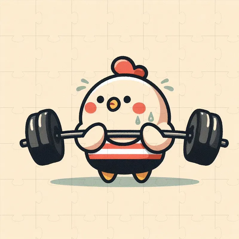 Animal Cartoons Lifting Weights