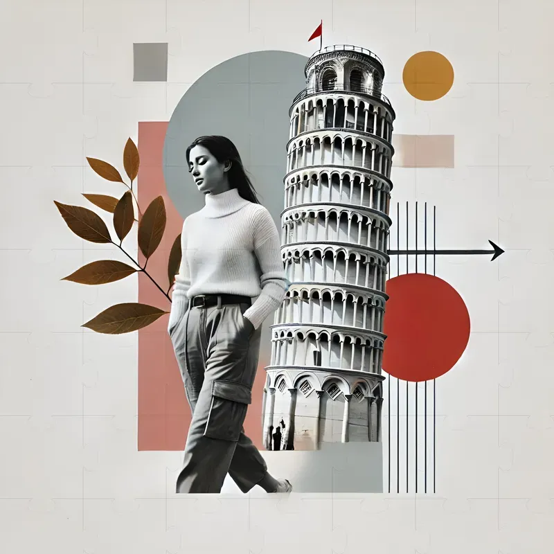 Monochromatic Collage Journeys