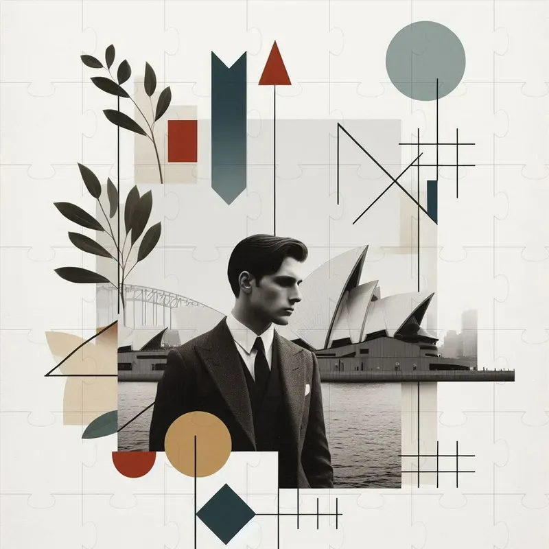 Monochromatic Collage Journeys