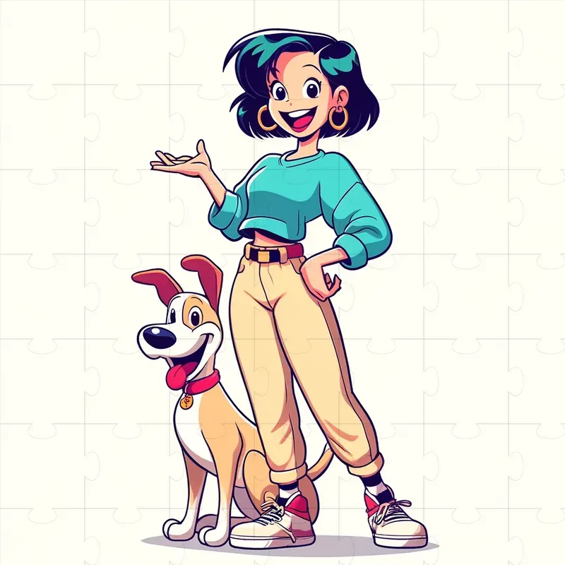 90s Cartoon Style Illustrations