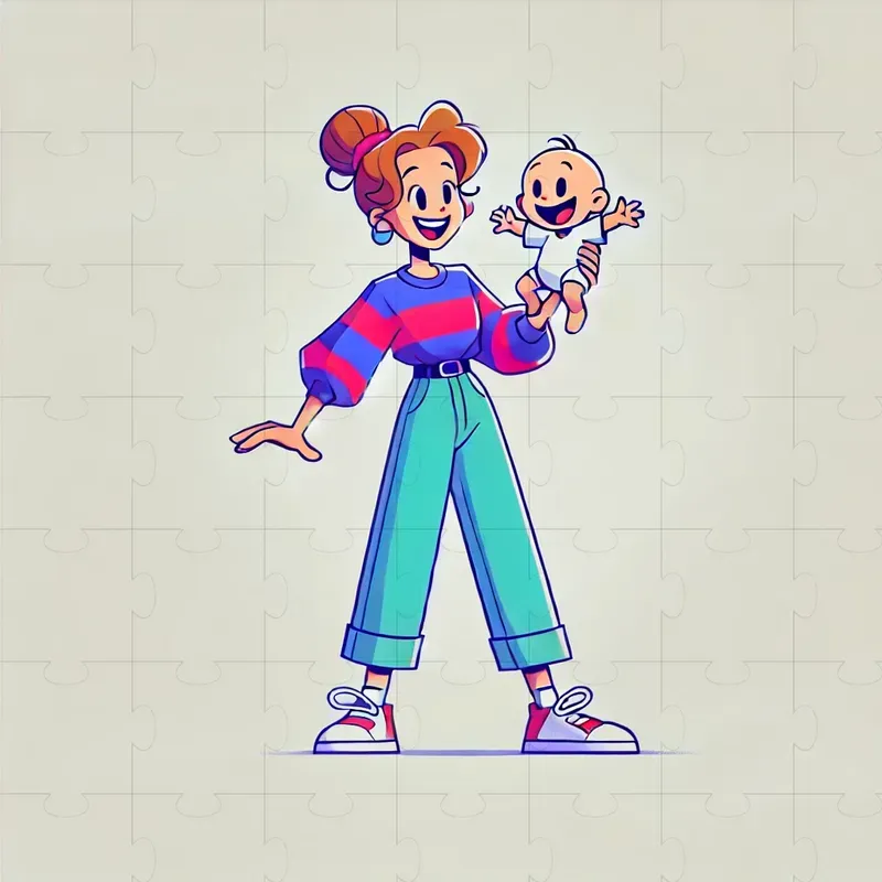 90s Cartoon Style Illustrations