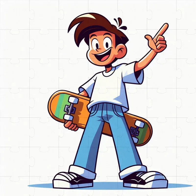90s Cartoon Style Illustrations
