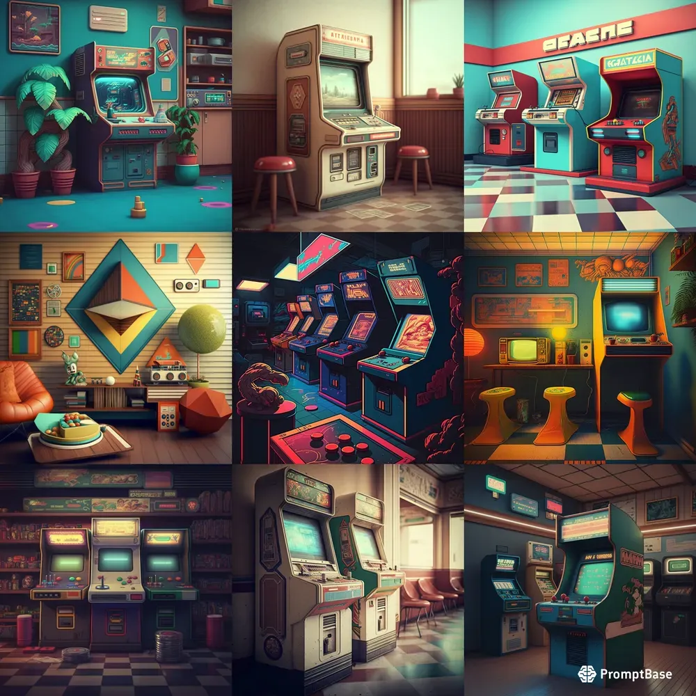 Retro-futurism Game Rooms