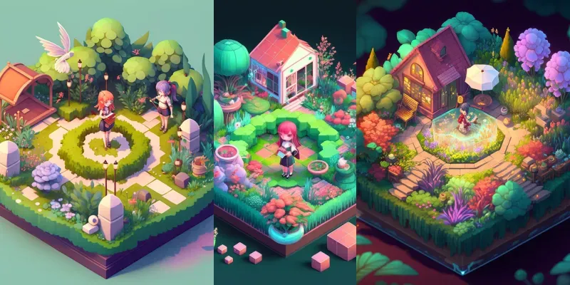 Cute Colorful Scenes generated by undefined