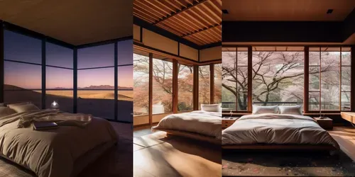 Esthetic Bedrooms In Most Picturesque Places generated by midjourney