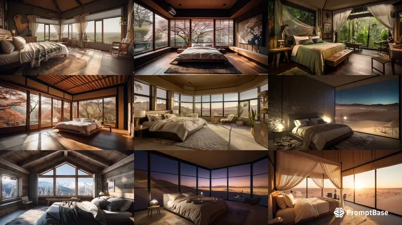 Esthetic Bedrooms In Most Picturesque Places