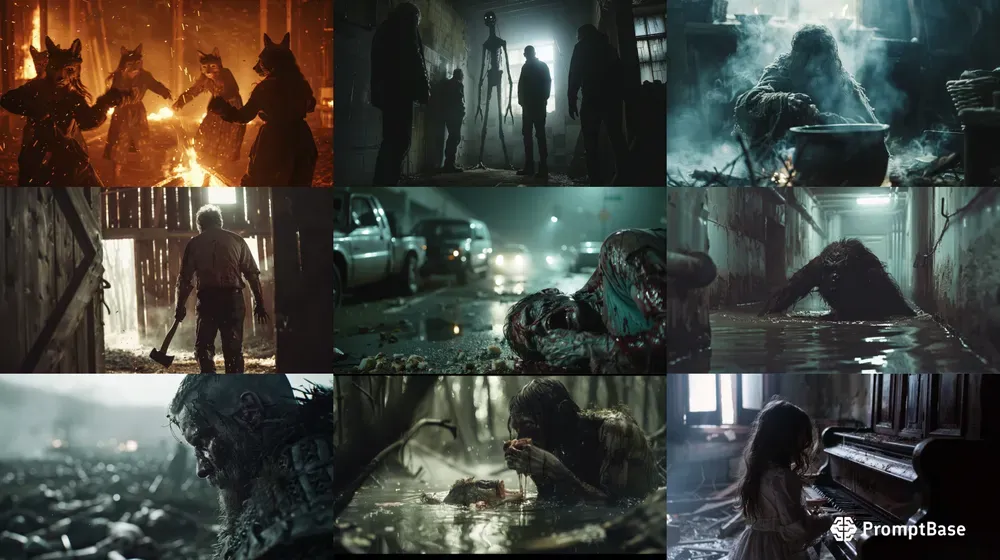 Horror Film Cinematic Scenes