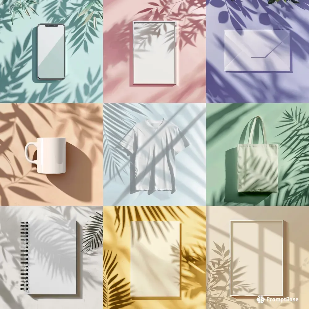 Light Shadows Mockup Templates