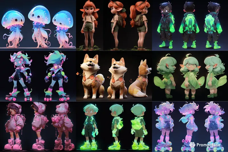Cute Chibi Character Designs