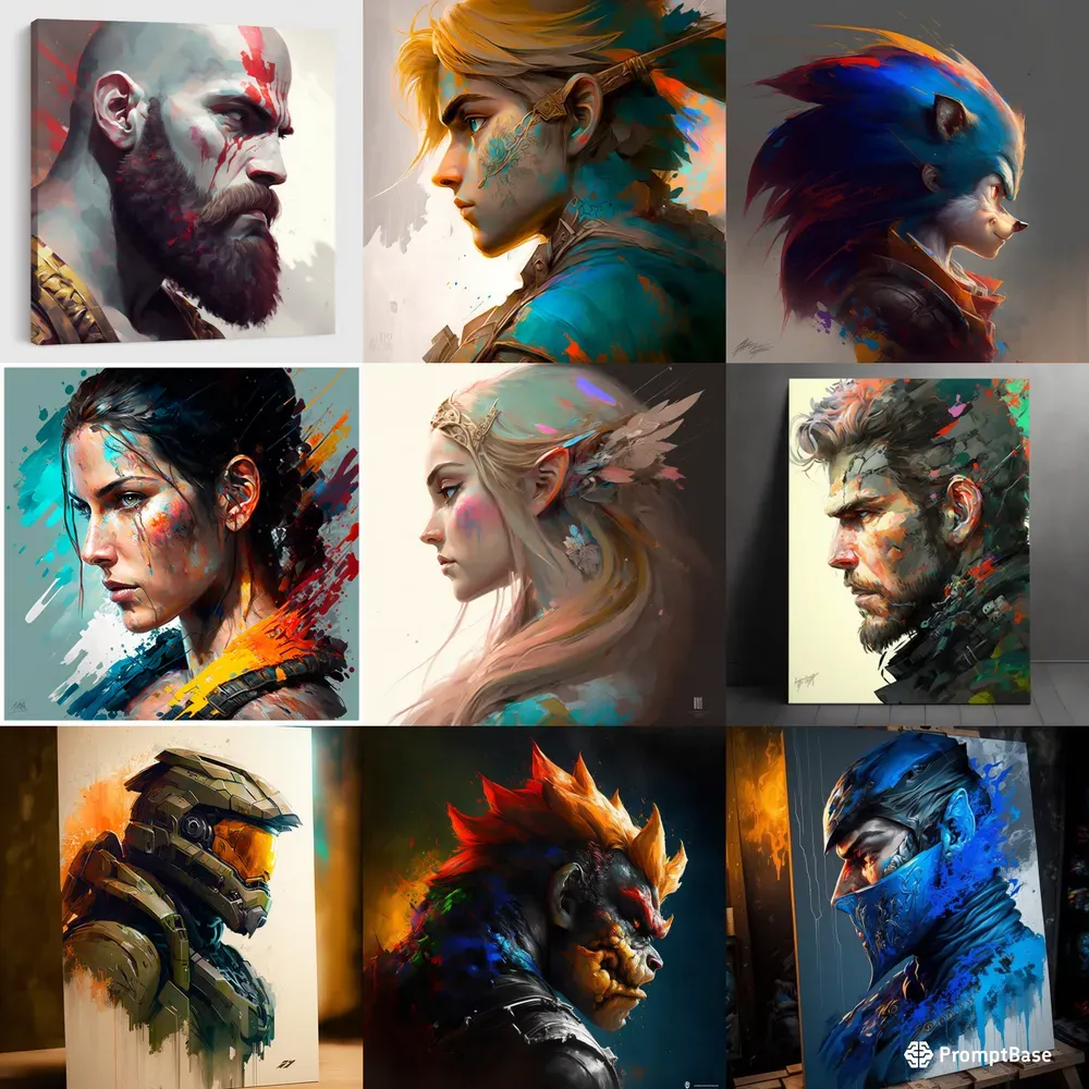 Videogames Characters Art