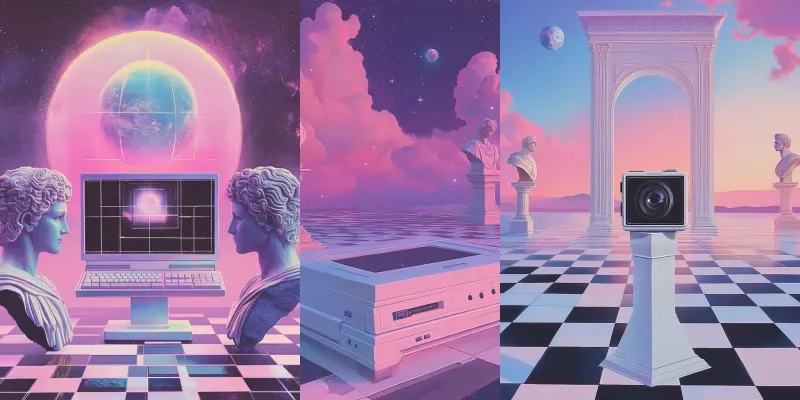 Retro Vaporwave Dreams generated by undefined