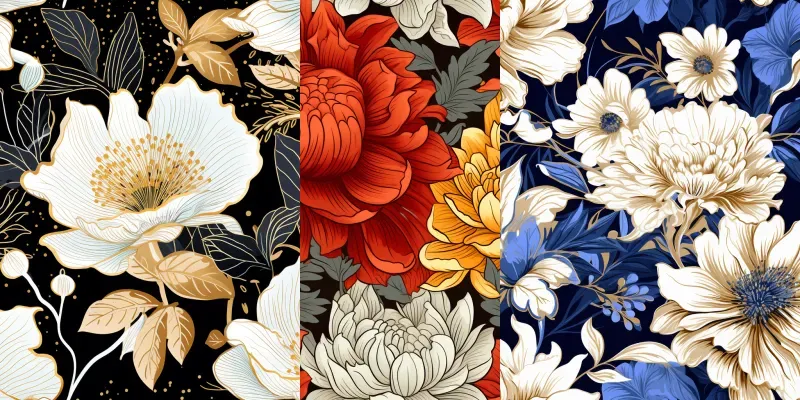 Seamless Floral Patterns generated by undefined