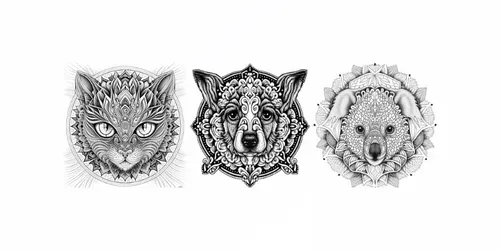 Animals Colouring Book Pages generated by midjourney