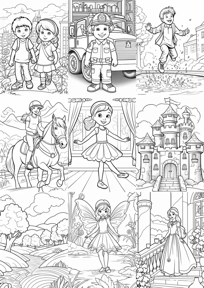 Simple Coloring Pages For Kids