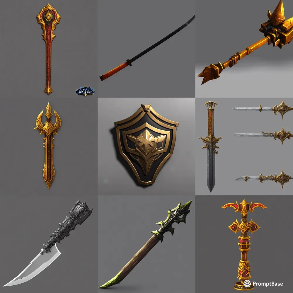 Weapons And Armor Game Assets