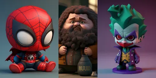 Pop Culture Chibi Character generated by midjourney