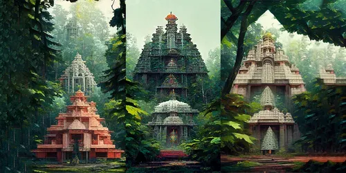 Forest Temple Generator generated by midjourney
