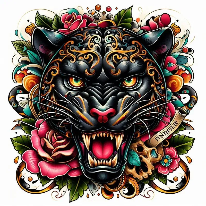 Neotraditional Style Tattoo Designs
