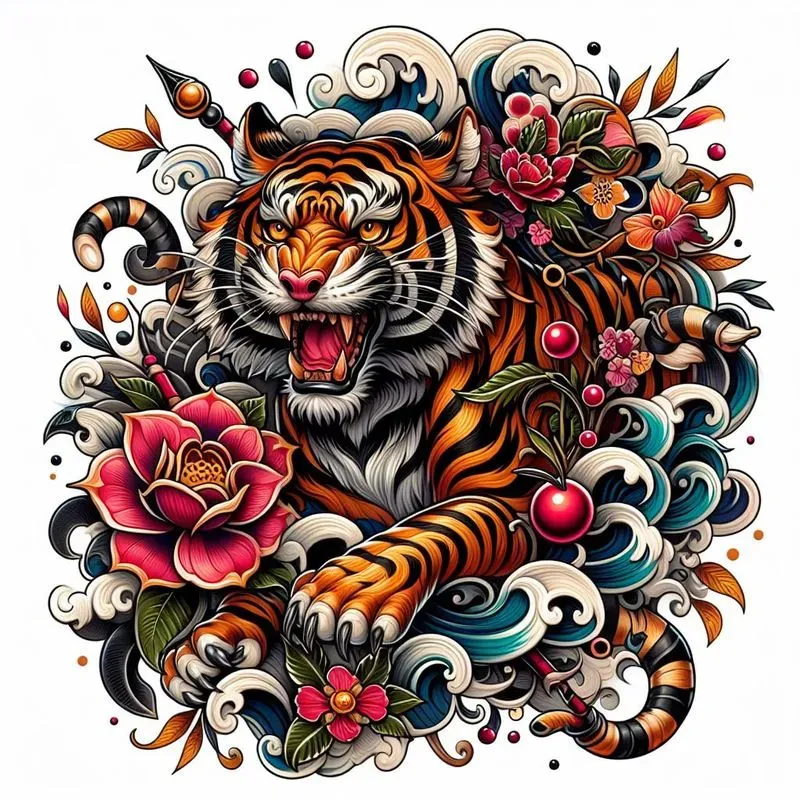 Neotraditional Style Tattoo Designs