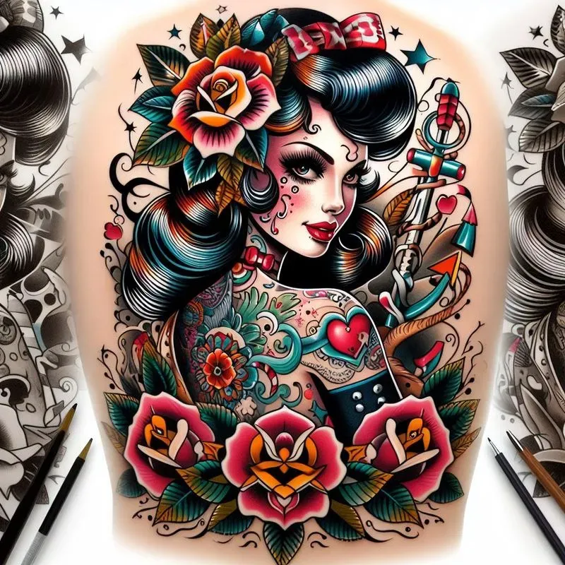 Neotraditional Style Tattoo Designs