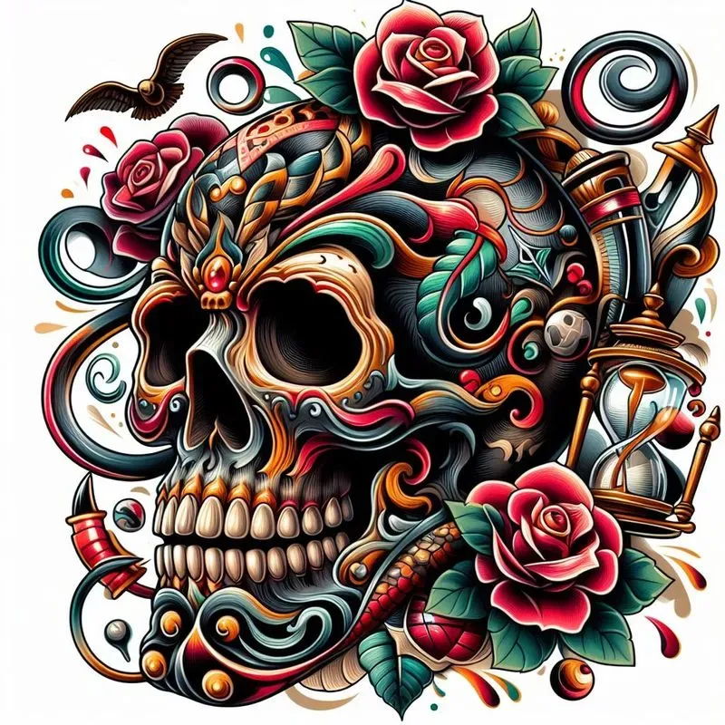 Neotraditional Style Tattoo Designs