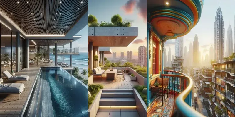 Luxurious View Architectural Portraits generated by undefined