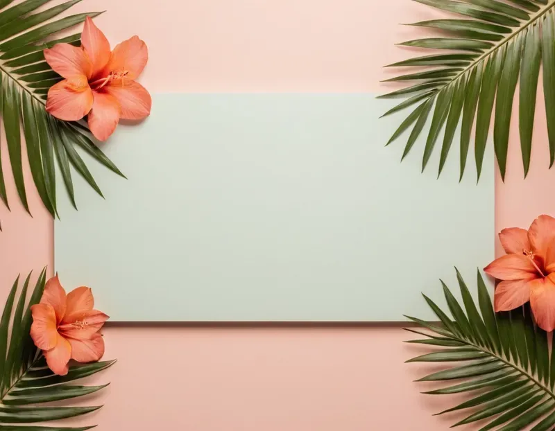 Flowers Frames Pastel Backgrounds