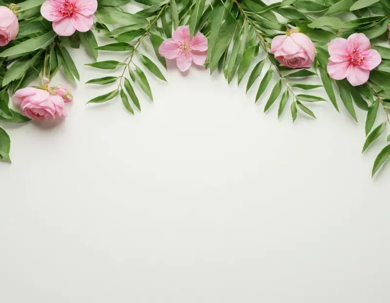 Flowers Frames Pastel Backgrounds
