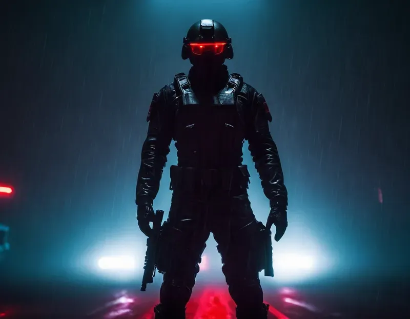 Neon Black And Red Aesthetics