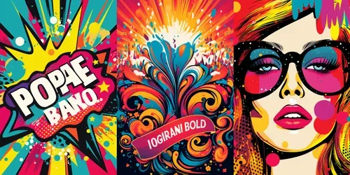 Titles Vibrant Expressions Pop Artinsts generated by midjourney