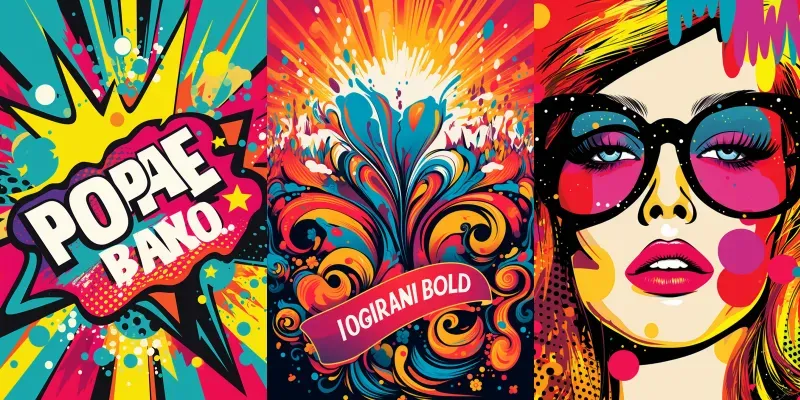 Titles Vibrant Expressions Pop Artinsts generated by undefined