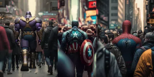 Heroes In The Heart Of The City generated by midjourney
