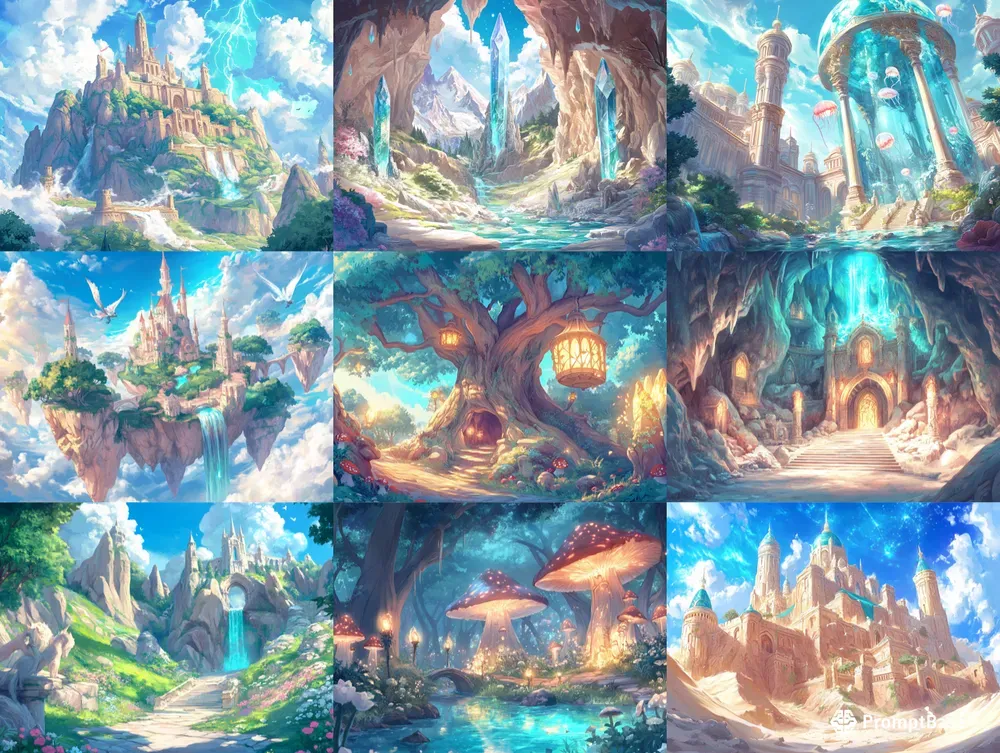Fantasy Anime Landscape Backgrounds