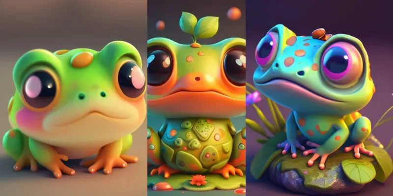Cute Froggie Avatars generated by undefined