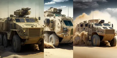 Military Vehicles generated by midjourney