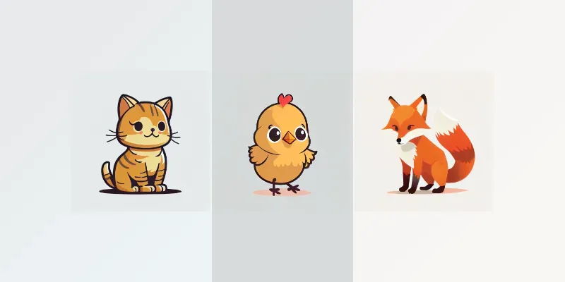 Cute Animal Mascots generated by undefined