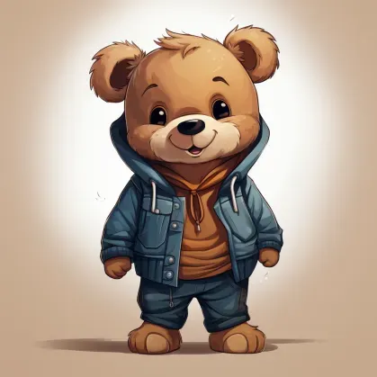 Cute Teddy Bears Wearing Clothes