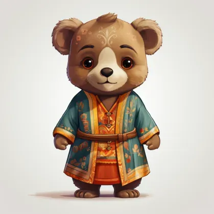 Cute Teddy Bears Wearing Clothes